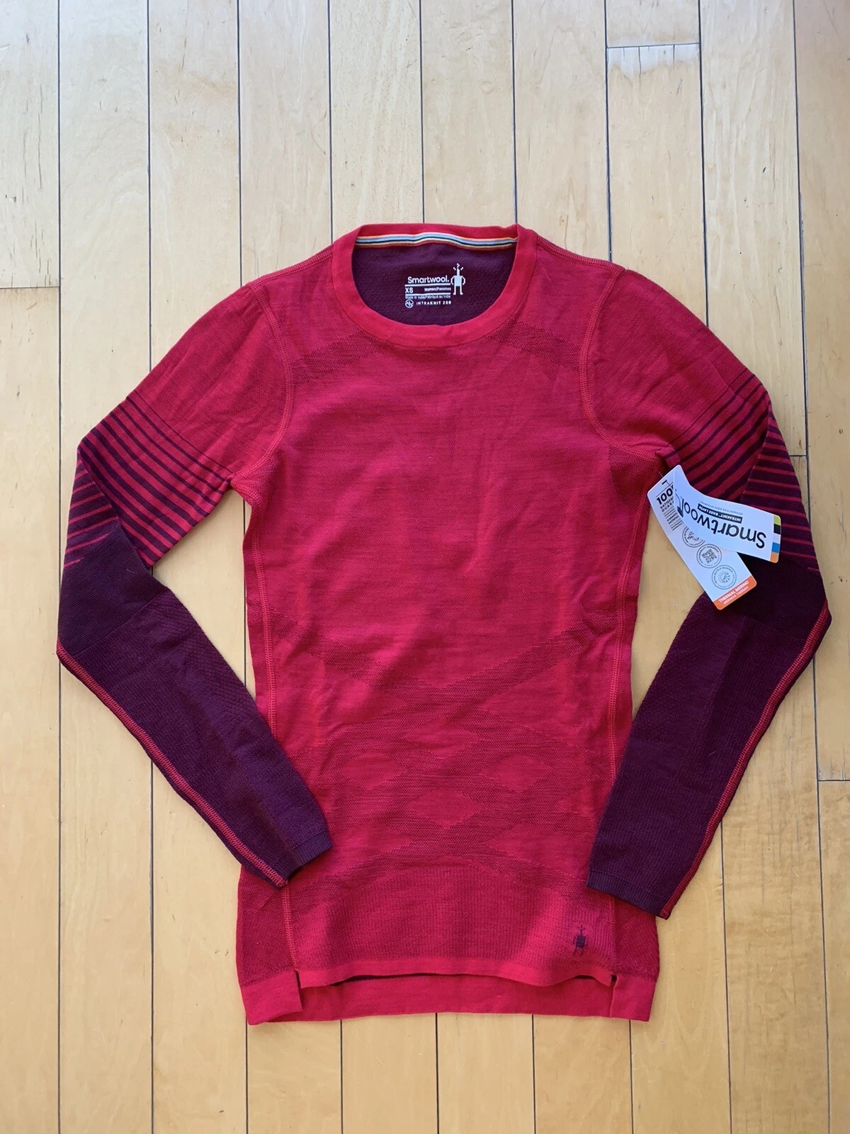 NWT SmartWool Intraknit Merino 200 Crew Base Layer Top Size XS
