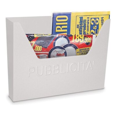 RACCOGLI PUBBLICITA' ALUBOX ATENE ACCIAIO NERO 34x25,5x5 Cm (LxHxP - 11