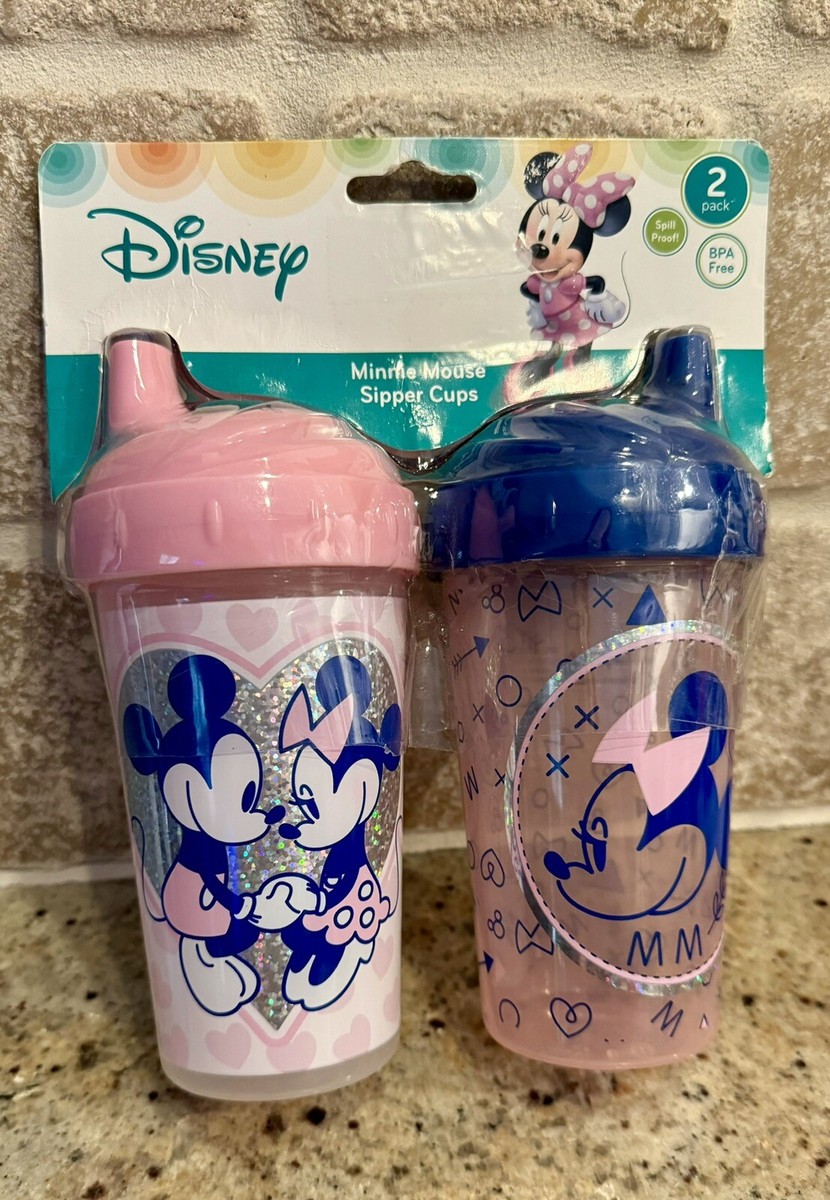 Disney Minnie Mouse Sippy Cups New BPA Free Piece Set 9oz Baby