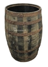 OAK WHISKEY BARRELS - CHOOSE YOUR SIZE - WOODEN PLANTERS / TUB / MINI POND / POT