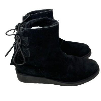 Koolaburra by UGG Boots Size 9 Lomia Short Wedge Suede Tassel