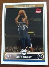KYLE LOWRY, 2006-07 TOPPS  ROOKIE CARD #226, GRIZZLIES. rookie card picture