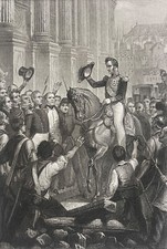Parigi LOUIS-PHILIPPE I Re Dei Francesi (1773-1850) Incisione Verso Il 1850