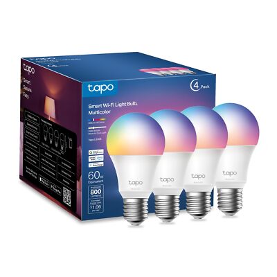 TP-Link Smart Light Bulbs 16M Colors RGBW Dimmable Compatible with Alexa and ...