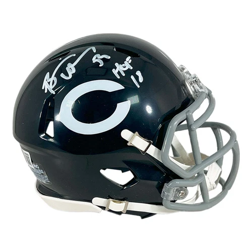 Brian Urlacher Signed Chicago Bears Throwback 62-73 Speed Mini Football Helmet (