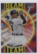 2022 Topps Stadium Club Chrome Beam Team Wave Refractor Miguel Cabrera #BT-3 d4v