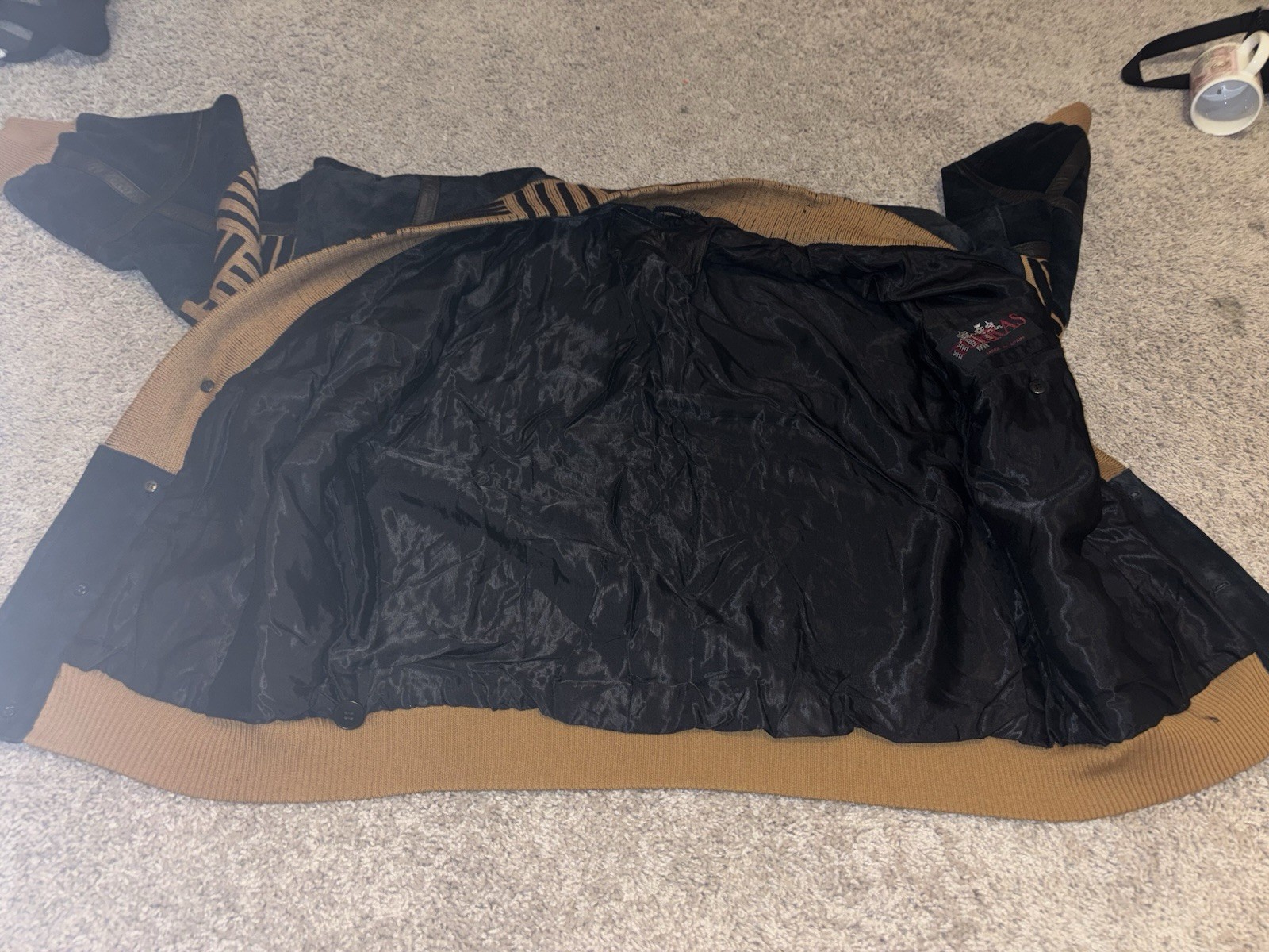 Torras Spain Patchwork Suede Leather Cardigan Jac… - image 13