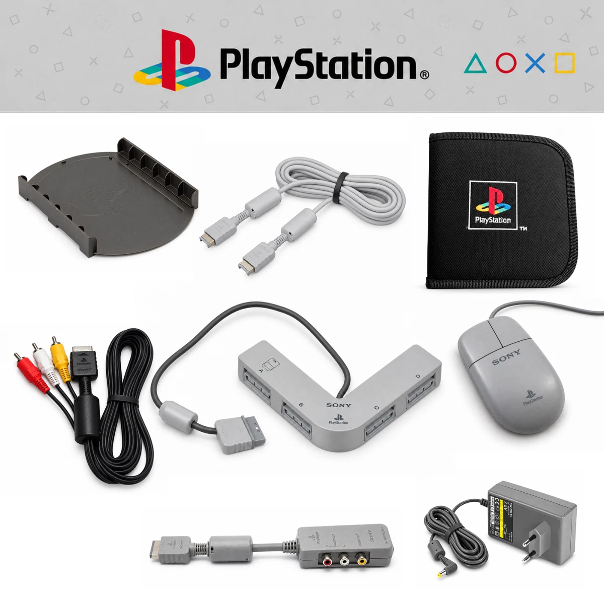 PS1 PSX PS ONE ORIGINAL PlayStation Accesorios - Cable Fuente de alimentación Adaptador Selección 🤔✅