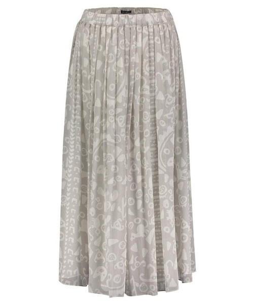 Women Iris Von Arnim Skirt Grey Silk M