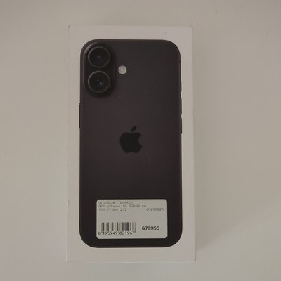 Apple iPhone 16 128 GB Schwarz NEU mit Originalverpackung * ungeöffnet 