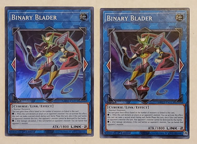 Yu-Gi-Oh Binary Blader Super Rare 1st Edition MP22-EN113 -- 2 card lot