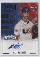 2016 Panini Elite Extra Edition MJ Melendez #18U-MM Auto 03j5