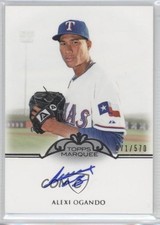 2011 Topps Marquee Monumental Markings 71/570 Alexi Ogando #MM-AOG Auto 0b3