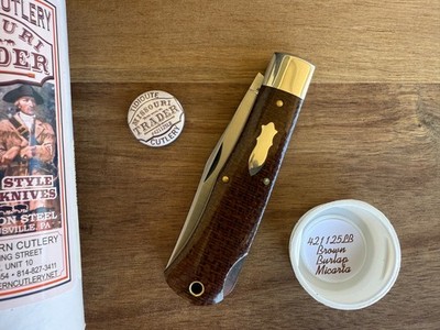 Great Eastern Cutlery 421125LB Missouri Trader 42 burlap micarta