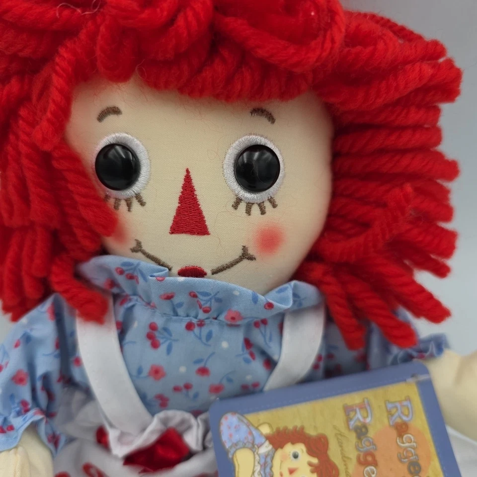 Raggedy Ann Classic American Rag Doll  Hasbro Aurora 12” Plush With Tags NANCY - Image 3 of 4
