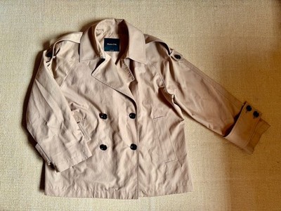 Massimo Dutti kurze Trenchcoat Jacke Beige für Frauen Gr.M