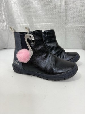 Mod 8 s Girls Boots Euro Size 27 US Size 9.5 Black Leather