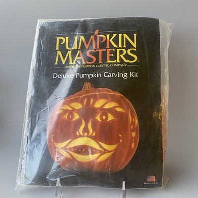 Vintage Pumpkin Masters Pumpkin Carving Kit-Sealed-All Tools-Idea Book
