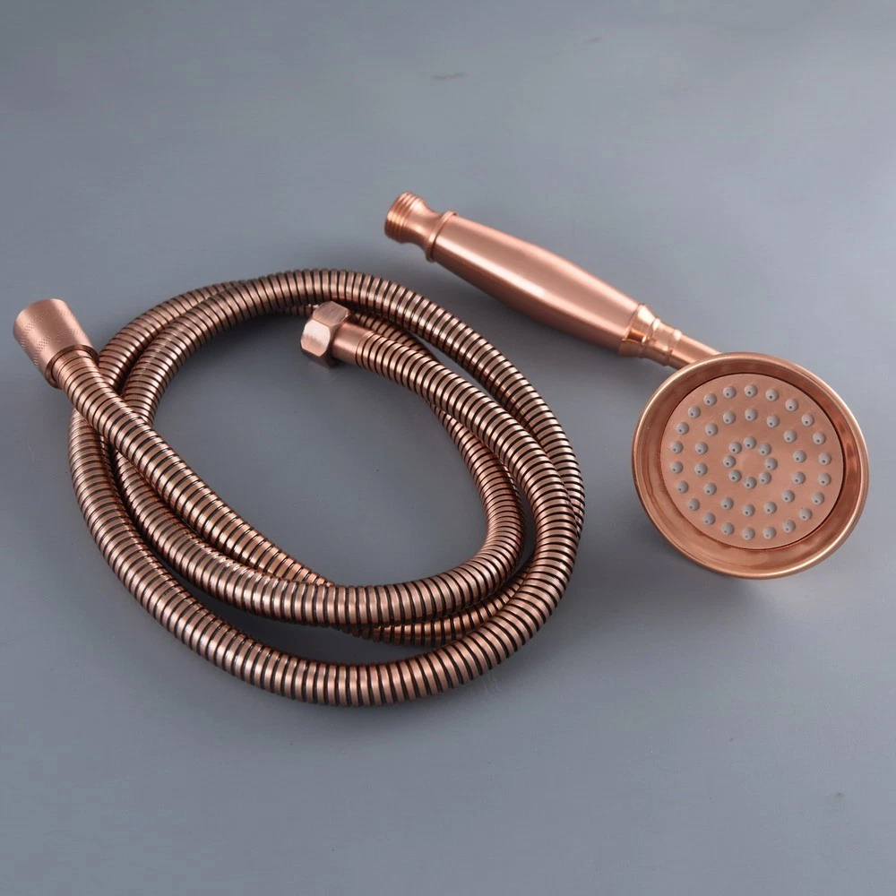 Antique Red Copper Bathroom Hand-held Shower Head + 1.5m Shower Hose shh170