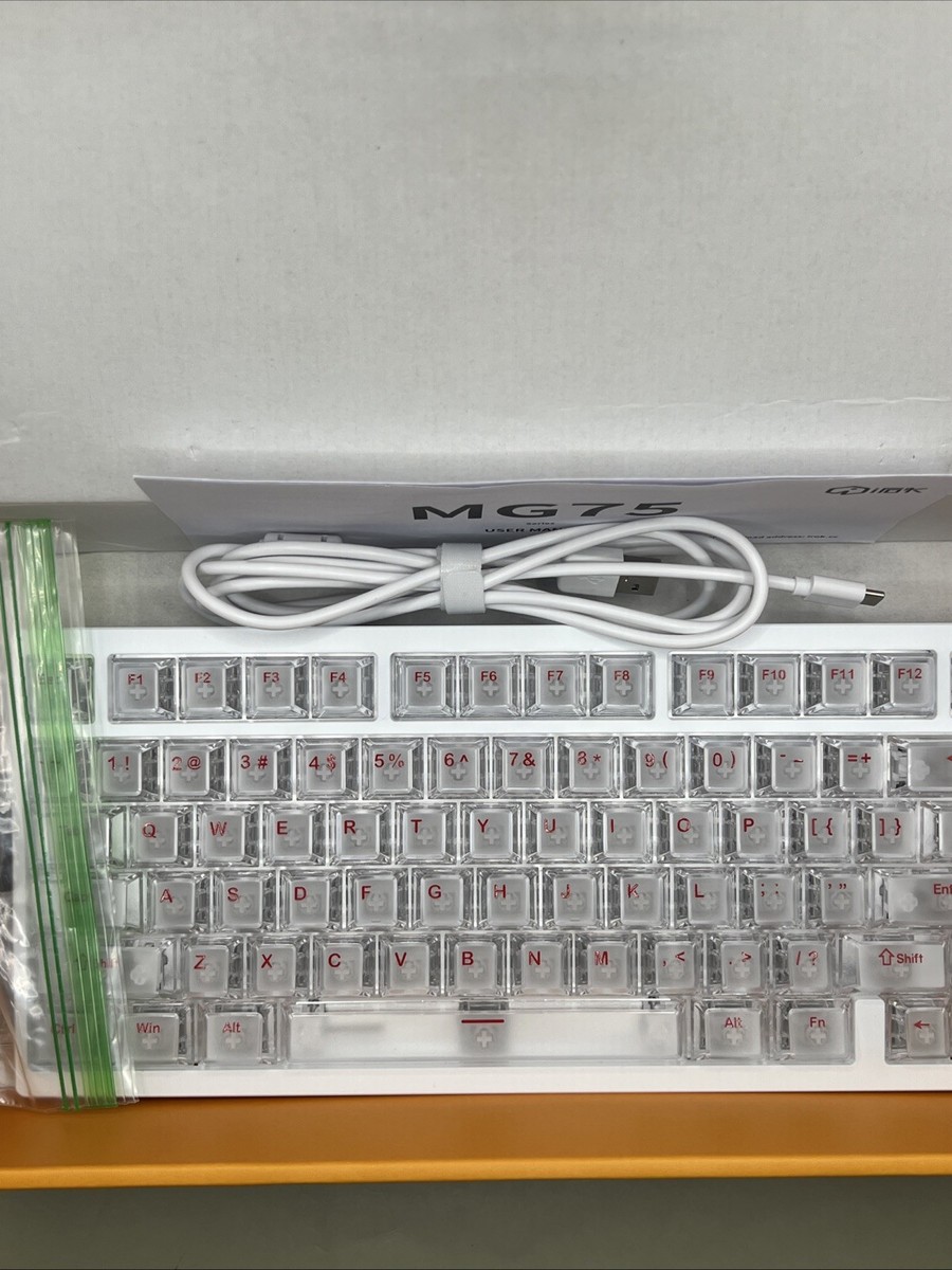 IROK MG75 PRO Mechanical Keyboard Silver Multicolor Gaming USB