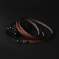 106cm Genuine Leather Camera Neck Shoulder Strap for Leica Nikon Sony Brown
