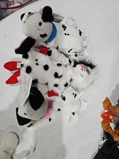 Disney 101 Dalmatians Beanie Bag Plush Lot of 3: Cruella DeVille Jewel Lucky