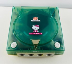Sega Dreamcast Hello Kitty Skeleton Blue HKT-3000 Console Set Tested