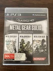 New ListingMetal Gear Solid HD Collection PS3 Game Playstation 3 PAL - Complete W/ Manual