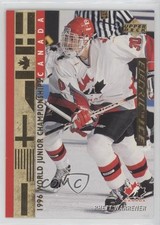 1995 Upper Deck World Junior Champions Electric Ice Gold Rhett Warrener #528 4ry