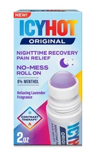 Icy Hot Original Pain Relief Nighttime Recovery No-Mess Roll-On Applicator, Fast