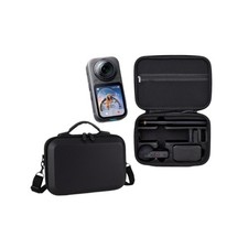 Hard Shell Carrying Case for Insta360 X6 Camera Large Capacity PU Storage Bag