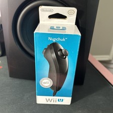 Nintendo Wii U Nunchuck New In Box Black