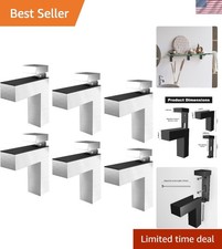 Versatile 6 Pcs Adjustable Shelf Brackets - Perfect for Home D cor Enhancement