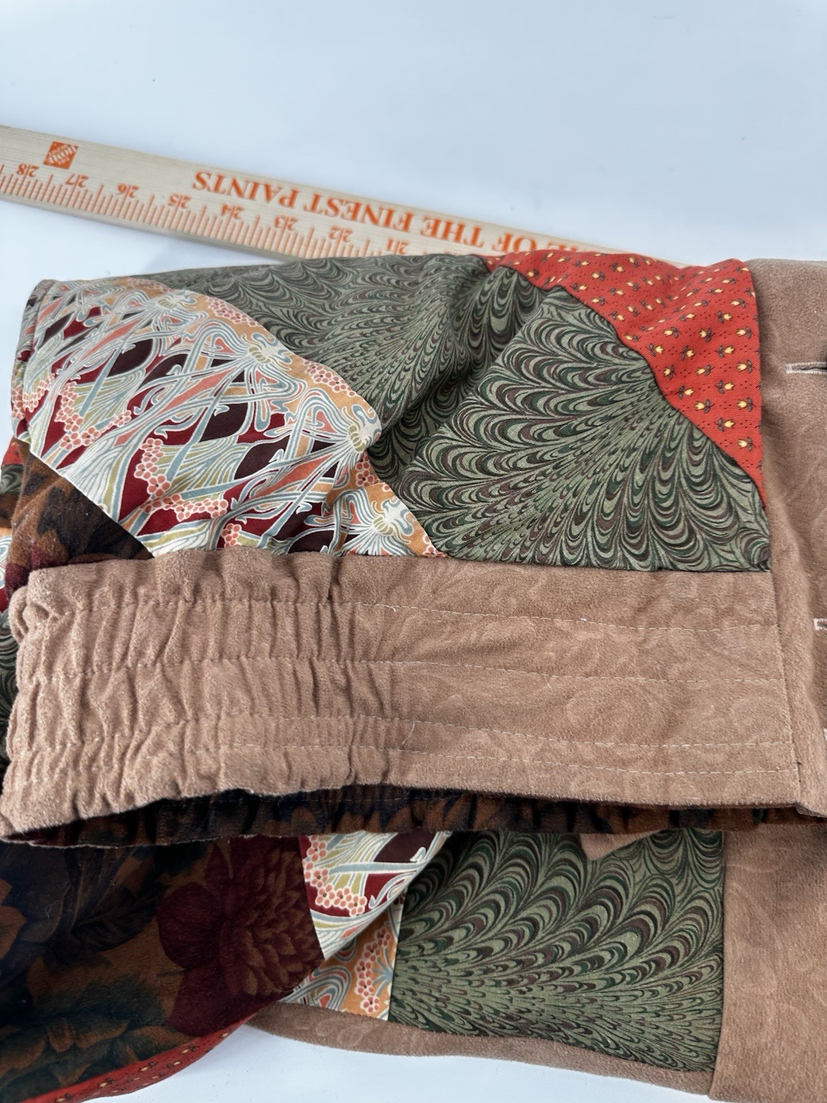 Vtg 70s Quilt Jacket Patchwork Jacket M Artsy Boh… - image 17