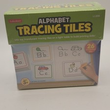 Lakeshore Alphabet Tracing Tiles LL806 26 Translucent Tiles Ages 3+ Years