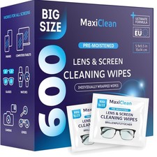 Glasses Wipes for Electronics - 600 Individually Wrapped