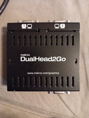 Matrox Dual Head 2-Go D2G-A2A Dual-Head Adapter External Multi-Display