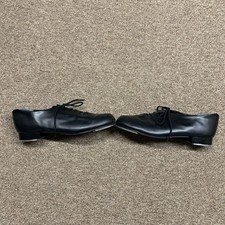 Capezio Black Tap Shoes Size 10 M Leather Stage Worn Dance Theatre