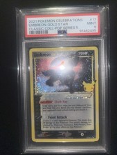 2021 Pokémon Celebrations Umbreon Gold Star Classic Coll- Pop Series 5 PSA 9