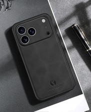 For iPhone 18 Pro Max 17e 16 15 14 13 Case Luxury Leather Shockproof Back Cover — image 12