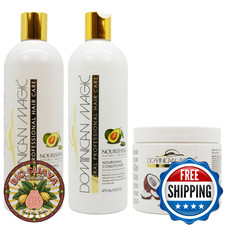 Dominican Magic Nourishing Shampoo, Conditioner & Deep Fortifying Conditioner Se