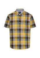 camel active Herren Karohemd Aus Reiner Baumwolle Sonnengelb, Menswear-Xl