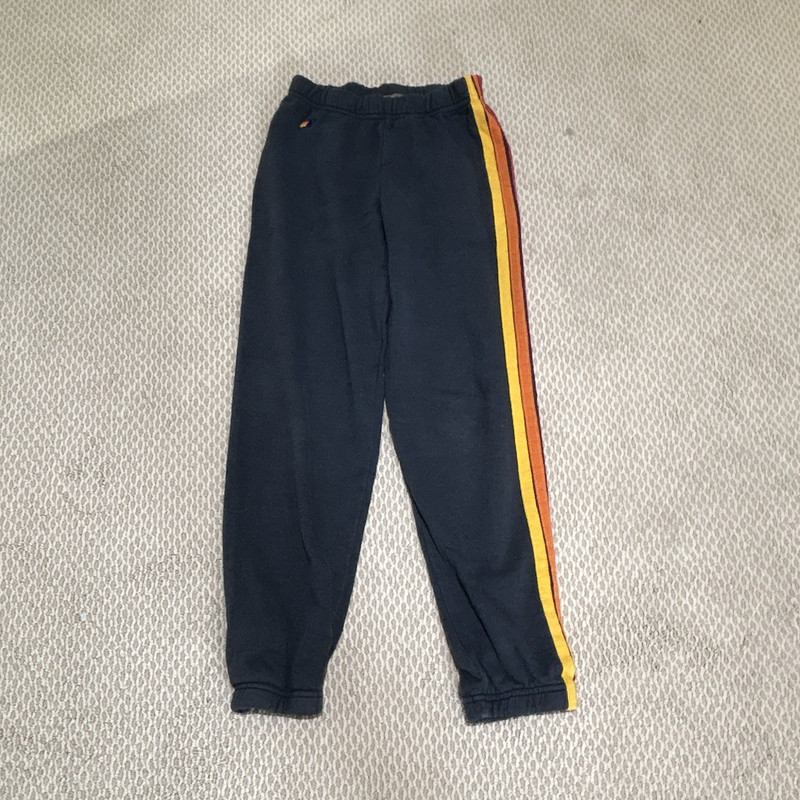 Aviator Nation Kids Black Jogger Pants  14 Tapered Leg Pockets Drawstring