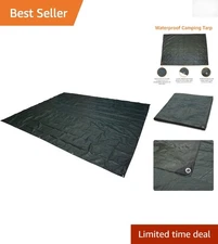 Heavy-Duty Waterproof Tarp 120"x90" - Reinforced, Multi-Purpose for Camping