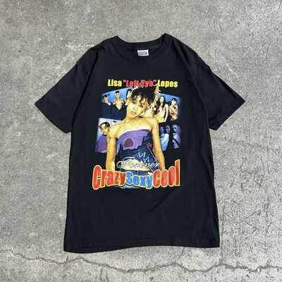 Vintage Lisa Left Eye Lopes Forever Crazy Sexy Cool Memorial Rap T-Shirt Large