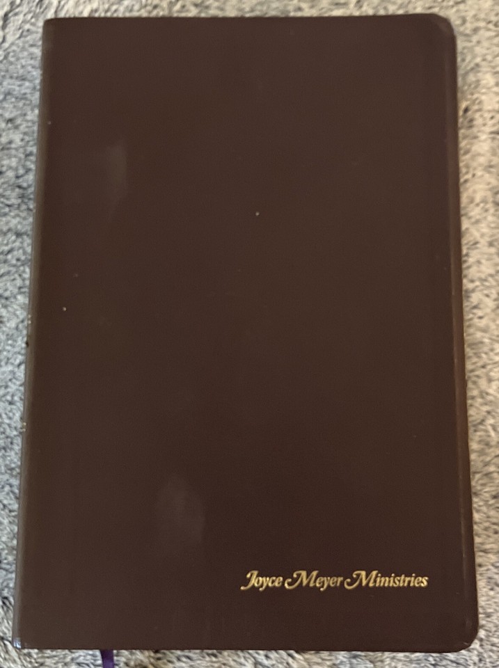 Amplified Bible Joyce Meyer Ministries Bonded Leather Maroon 1987 LARGE