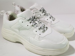 white bulky sneakers