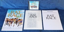 RAT RACE - JOHN CLEESE -  MOVIE PRESS KIT - (4) B&W PHOTOS,  BOOKLET + SEALED CD