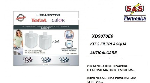 XD9070 ROWENTA 2 FILTRI ACQUA ANTICALCARE PER ROWENTA POWER STEAM  VR8223,VR8225 | eBay