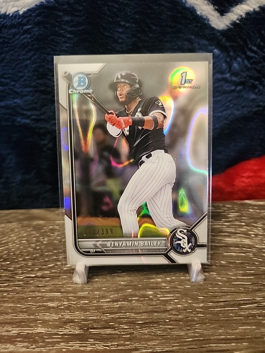 Benyamin Bailey 2022 Bowman Chrome 1st Lava Refractor #BCP-8 033/399 White Sox